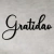 Palavra de Parede Gratidão