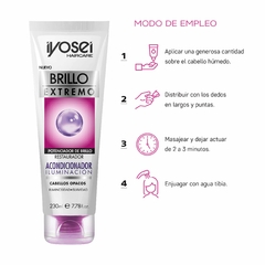 ACONDICIONADOR BRILLO EXTREMO - ILUMINACION CON CERAMIDAS - 230 ml. - IYOSEI