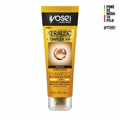 SHAMPOO REPARACION - KERALISO CON KERATINA - 230 ml.