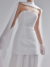 Vestido de Noiva Minimalista com Saia Fluida - SAN FLAUZIN