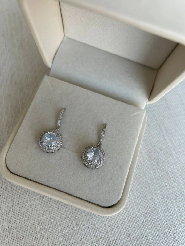 Brincos Noiva Zirconia Zayt