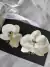 Acessório de cabelo para noiva arranjo pin Orquídeas brancas pérolas something blue - loja online