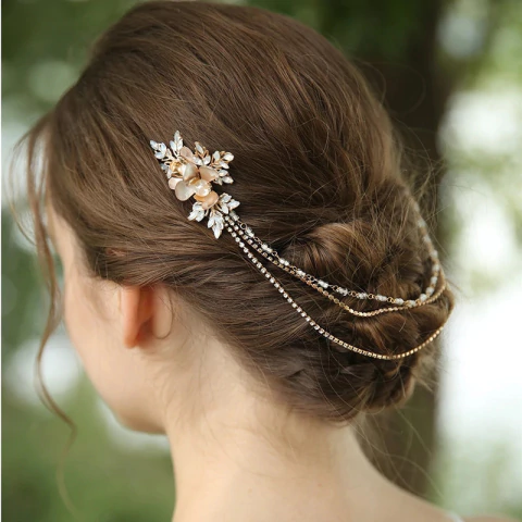 Acessório Noiva Pente de Cabelo Boho LisBeth