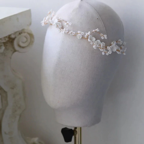 Acessório de Cabelo Noiva Grinalda ANGELINA