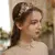 Acessório de cabelo para noiva arranjo grinalda tiara floral na internet