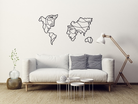 Faces World Map