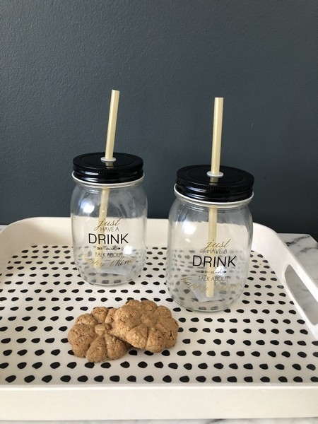Vaso Drink con Tapa y Sorbete