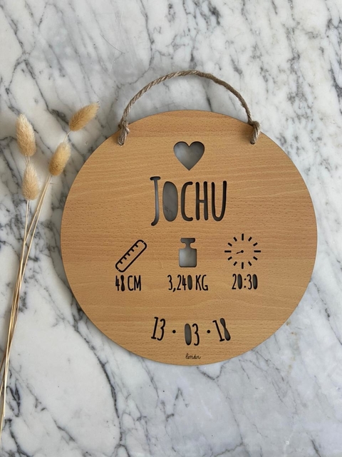 Placa de Nacimiento "Love"