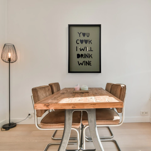 Cuadro You Cook I Will Drink Wine