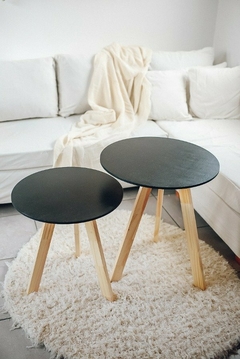 mesas nordicas renatas x3 negras - comprar online