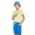 Bermuda Masculina Infantil De Alfaiataria Em Tricoline - Luluzinha Kids