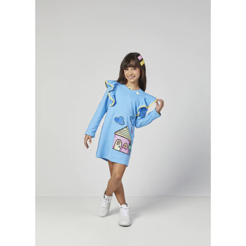 VESTIDO FEMININO INFANTIL LINHA A