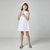 Vestido Feminino Infantil Linha A com Laço Aplicado - Luluzinha Kids