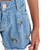 Short Feminino Infantil Jeans Respingo e Bordado Arco Íris na internet