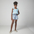 Short Feminino Infantil Jeans com Laço bordado a mão - Luluzinha Kids