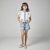 Imagem do Short Feminino Infantil Jeans com Laço bordado a mão