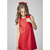 Vestido Feminino Infantil Linha A com Laço Aplicado