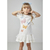 Vestido Feminino Infantil Rodado com Borboletas e Strass