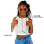 Cropped Feminino Infantil Com Body Chain em Contas Coloridas na internet