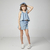 Conjunto Feminino Infantil Cropped E Short Saia Jeans na internet