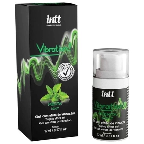 VIBRATION MENTA! GEL PARA MASSAGEM ELETRIZANTE 17G - INTT