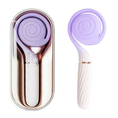 Vibrador de Clitoris - Formato de Caracol - Lollipop - SI: Cor: Roxo;