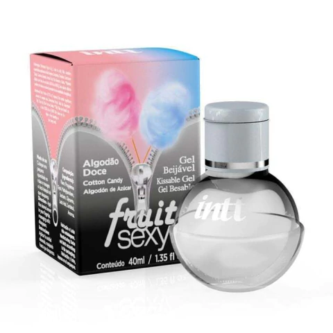 Fruit sexy gel beijável aroma de algodão doce 40g