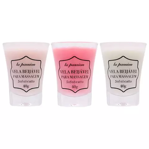 Velas aromáticas beijáveis - Copo