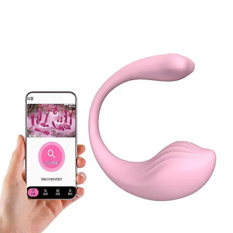 Vibrador de Casal - Whale Mini APP - S-Hande: Cor: Rosa;