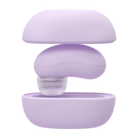 Vibrador de Pulsacao com Case Recarregavel - Mini Pod - S-hande: Cor: Roxo;