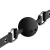 Mordaca de Silicone com Bola 4.5cm - SI: Cor: Preto; - comprar online