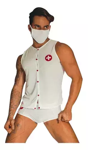 Fantasia Masculina Médico - TAMANHO; M