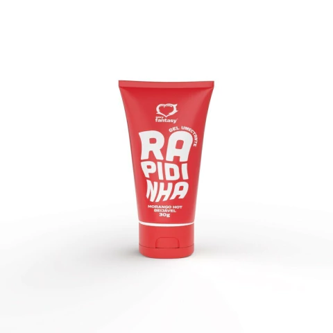 Gel Umectante Lubrificante Rapidinha Morango Hot 30g