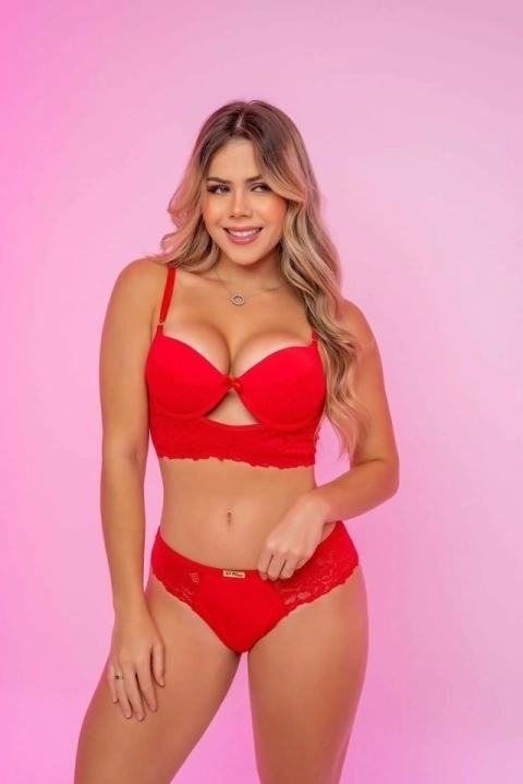 LINGERIE APAIXONANTE DMIMUS VERMELHA M