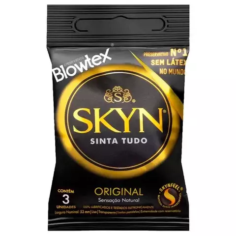 PRESERVATIVO SKYN ORIGINAL 03 UNIDADES BLOWTEX