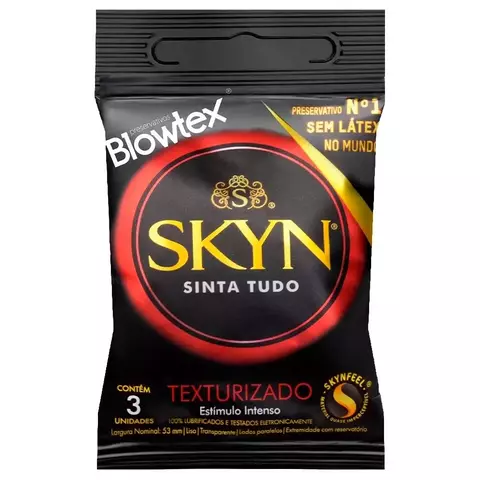 PRESERVATIVO SKYN TEXTURIZADO 03 UNIDADES BLOWTEX
