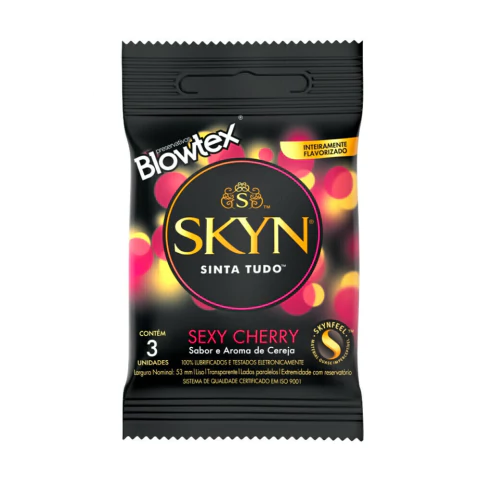 PRESERVATIVO SKYN SEXY CHERRY 3 UNIDADES BLOWTEX
