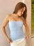 Tube Top Azul Bebê na internet