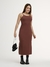 Vestido Chamego Marrom