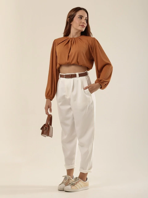 Calça Respiro Baunilha (em Crepe Alfaiataria)