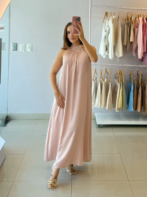 Vestido Boho Rosé