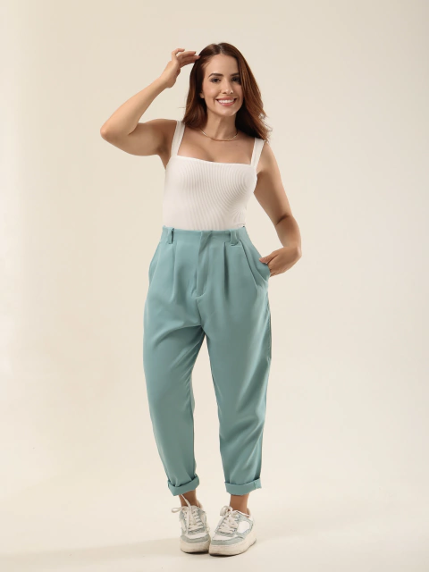 Calça Respiro Chiclete (em Crepe Alfaiataria)