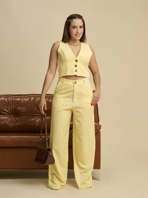 Calça Vitta Amarelo Manteiga