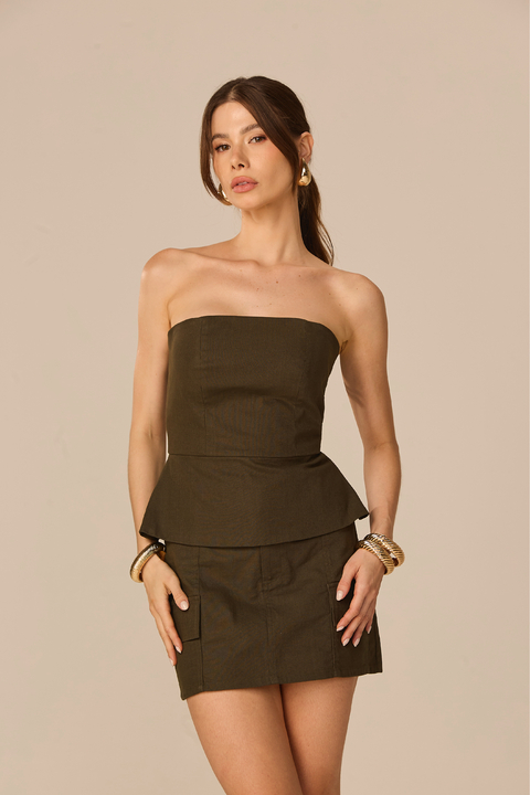 BLUSA OLÍVIA VERDE - TOMARA QUE CAIA