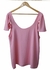 Blusa Regata Em Crepe Rosa - comprar online