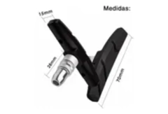 Zapatas Para Freno Bicicleta 2 Pares Tuerca Hexa 70mm MyBikeMx en internet