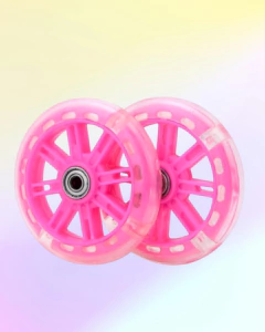Llantitas Entrenadoras con Luz en Color Rosa para Bicicletas Infantiles de Rodada 12 a 20 - comprar en línea