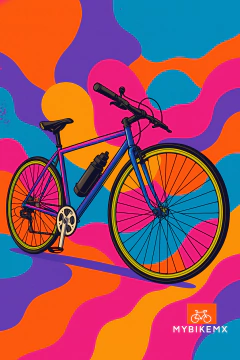 Bicicleta Urbana Rodada 700 Luminus Colorida con Accesorios y Personalizada con tu Nombre de Mybikemx