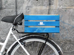 Caja de Carga Trasera para Bicicleta Madera en Colores con Liga de Ajuste Mybikemx - comprar en línea