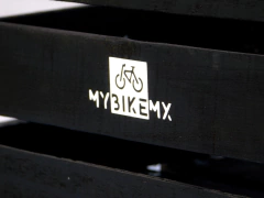 Caja de Carga Trasera para Bicicleta Madera en Colores con Liga de Ajuste Mybikemx